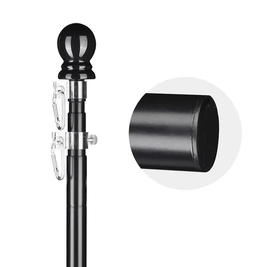 LINCOLN 6’ Telescoping Wall Mounted Flagpole Only