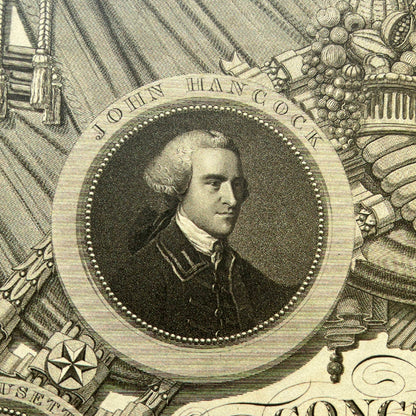 Historic "Declaration of Independence" engraving by publisher John Binns Archival print